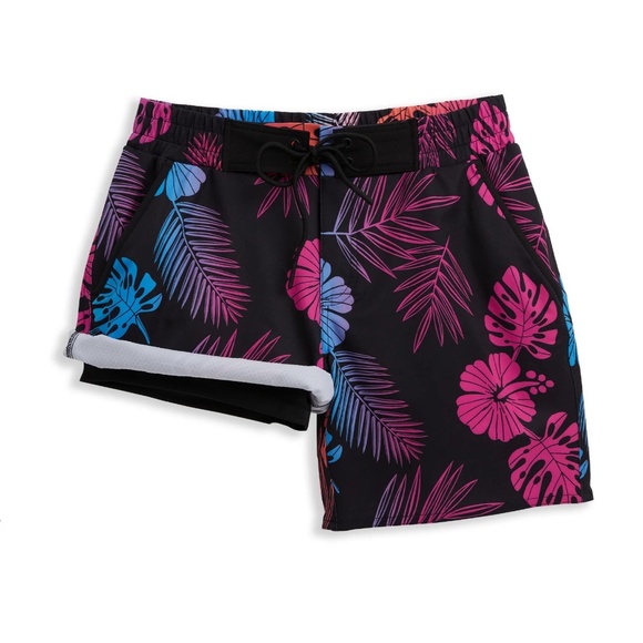 TomboyX 7" Heritage Board Shorts - Tropadelic XS - Picture 2 of 6